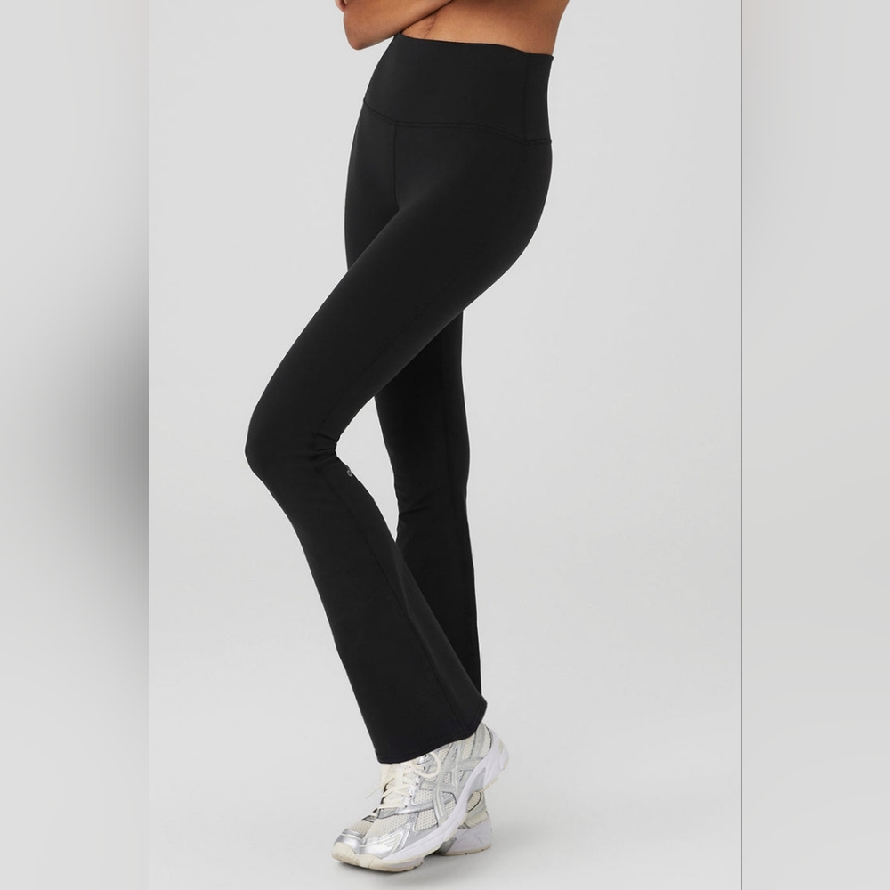 Alo Airbrush High-Waist 7/8 Bootcut Legging - Black Size XS EUC